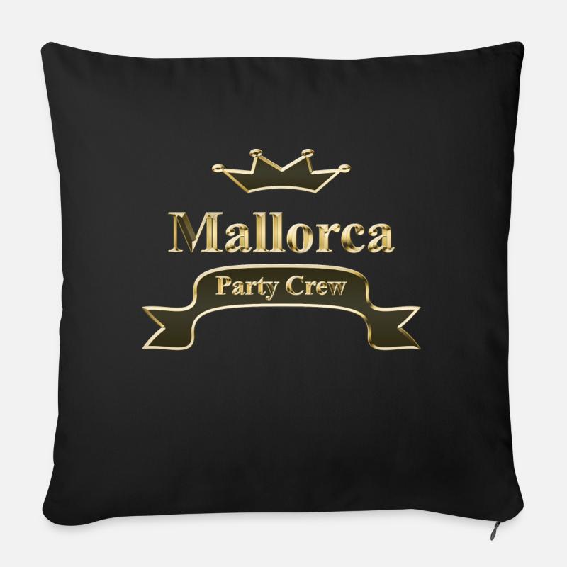 Majorque - Coussin et housse de 45 x 45 cm - noir