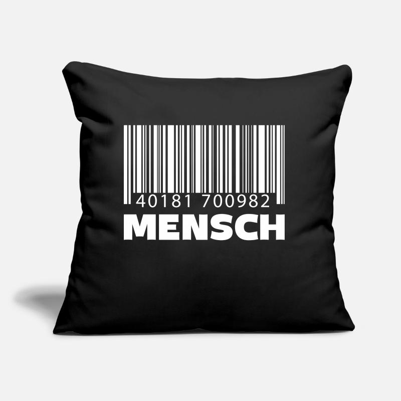 Barcode Mensch Sofakissen mit Füllung 45 x 45 cm