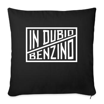in dubio benzino Petrol Benzin Speed V8 - Sofakissen mit Füllung 45 x 45 cm - Schwarz - Vorne