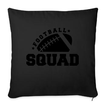Équipe de football - Coussin et housse de 45 x 45 cm - noir - Devant