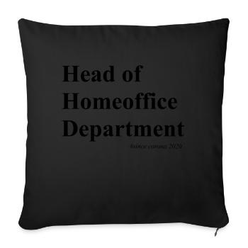 Bureau à domicile - Coussin et housse de 45 x 45 cm - noir - Devant