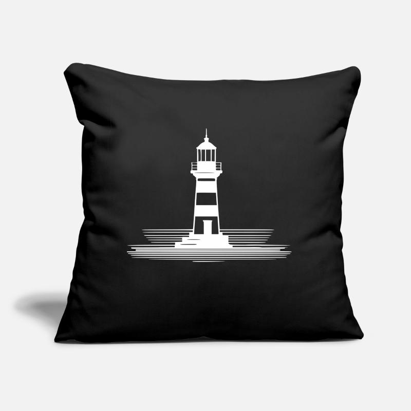 Lighthouse 3 white Sofa pillow with filling 45cm x 45cm