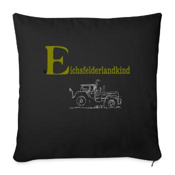 eichsfelderlandkind - Sofakissen mit Füllung 45 x 45 cm - Schwarz - Vorne
