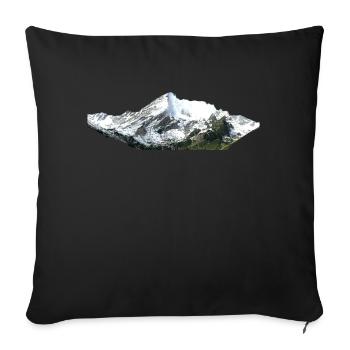 Mountains - Sofakissen mit Füllung 45 x 45 cm - Schwarz - Vorne
