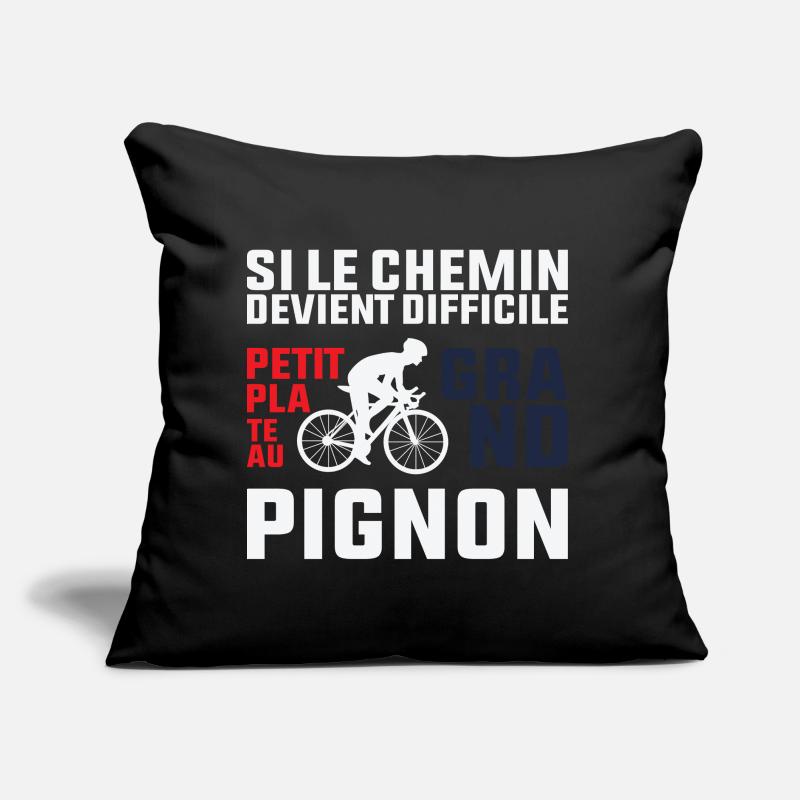 Si Le Chemin Devient Difficile - Cycliste Cadeau  Coussin et housse de 45 x 45 cm
