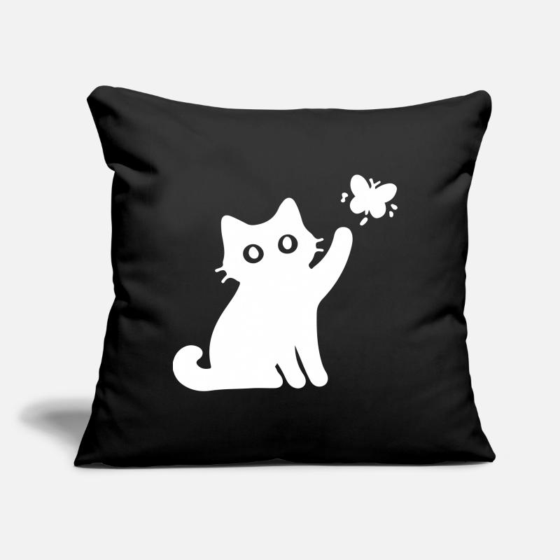 Chat mignon Coussin et housse de 45 x 45 cm