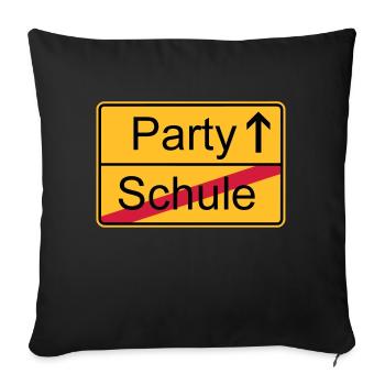 Schools out lets party! - Sofakissen mit Füllung 45 x 45 cm - Schwarz - Vorne