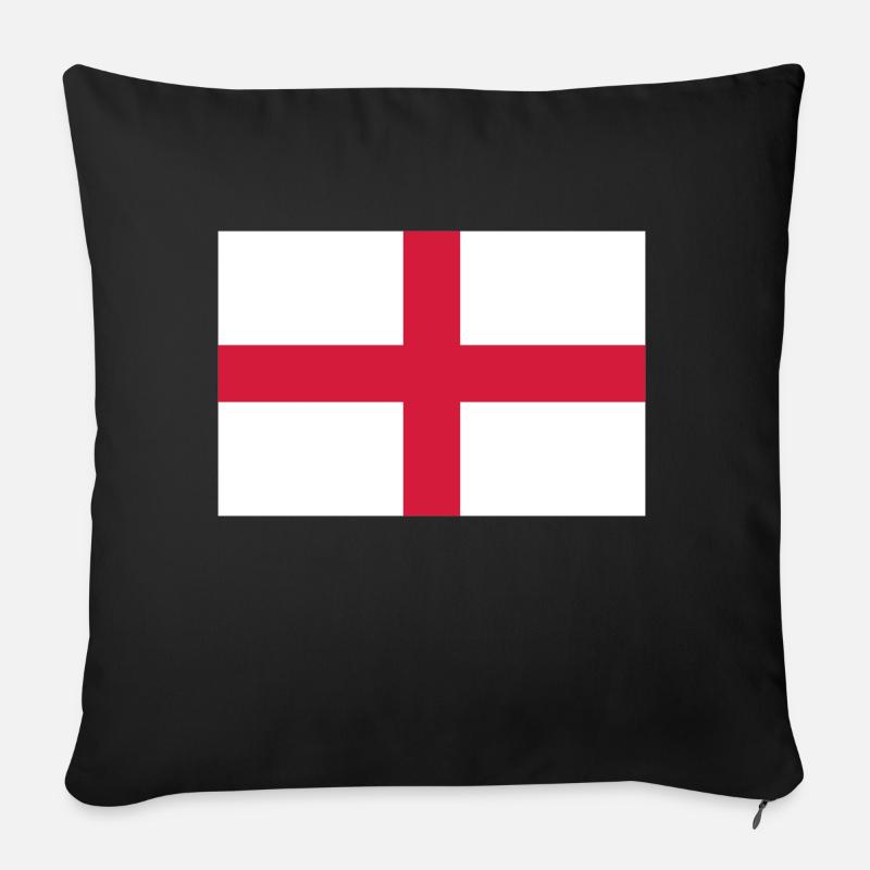 england flag - Sofakissen mit Füllung 45 x 45 cm - Schwarz