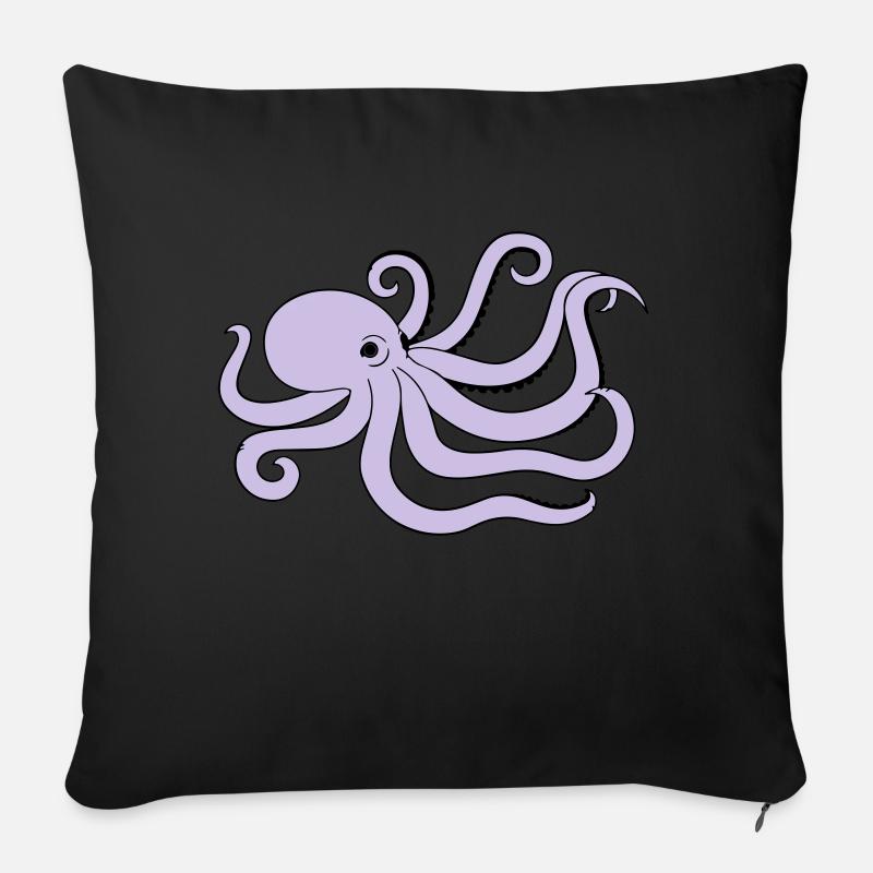 octopus - Sofakissen mit Füllung 45 x 45 cm - Schwarz