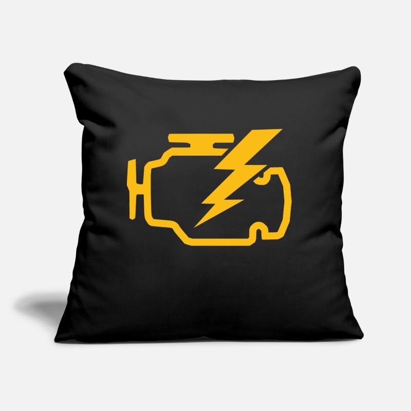 check engine light sign gift idea Sofa pillow with filling 45cm x 45cm