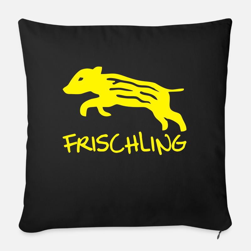 Frischling - Sofakissen mit Füllung 45 x 45 cm - Schwarz