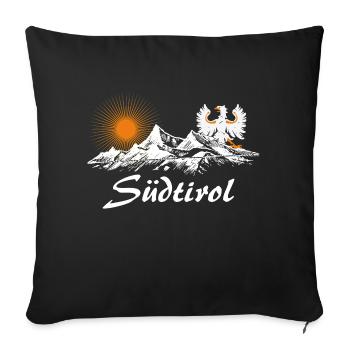 Südtirol - Sofakissen mit Füllung 45 x 45 cm - Schwarz - Vorne