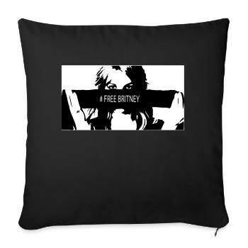 Britney gratis - Sofakissen mit Füllung 45 x 45 cm - Schwarz - Vorne