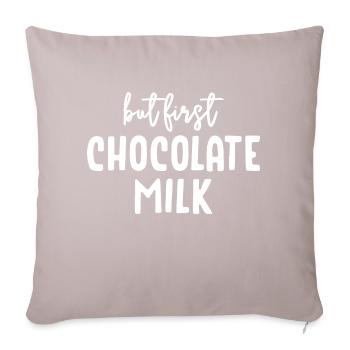 National Milk Chocolate Day - Sofa pillow with filling 45cm x 45cm - light taupe - Front