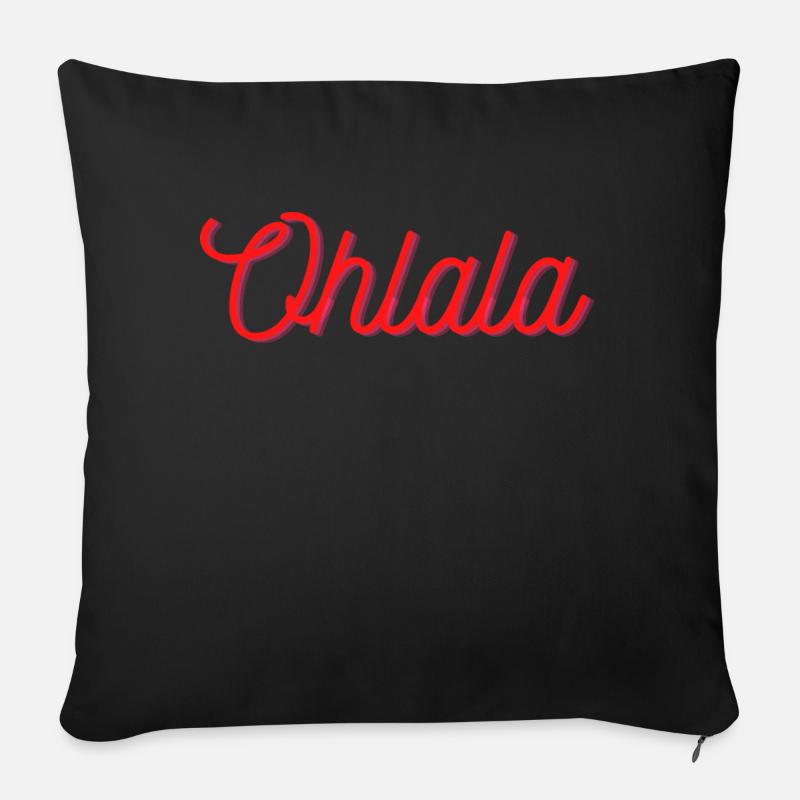 Ohlala - Sofakissen mit Füllung 45 x 45 cm - Schwarz