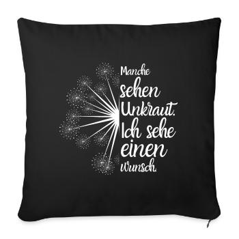 Manche sehen Unkraut Gärtner Hobbygärtner - Sofakissen mit Füllung 45 x 45 cm - Schwarz - Vorne