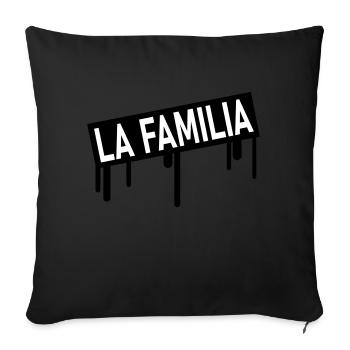 La Familia Graffiti - Coussin et housse de 45 x 45 cm - noir - Devant