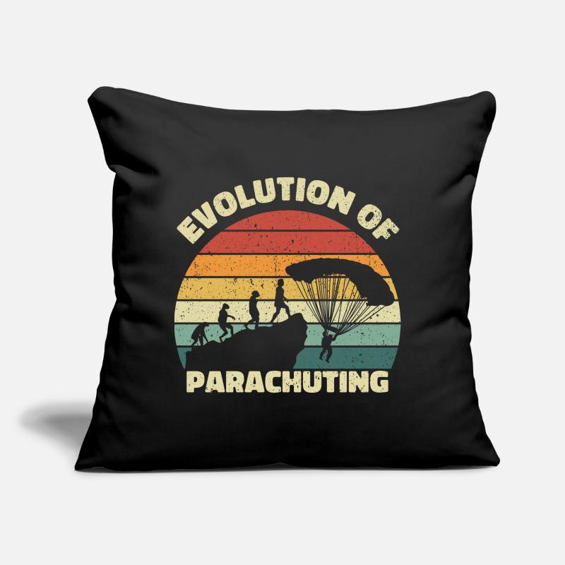 Évolution du parachutisme. Parachutisme Coussin et housse de 45 x 45 cm