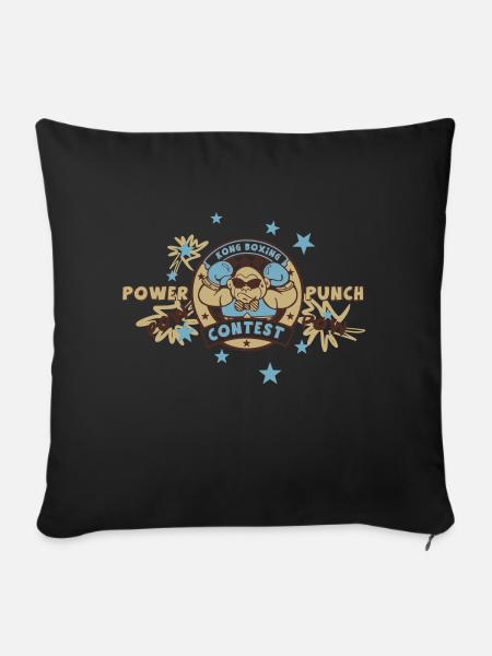 Power Punch - Sofakissen mit Füllung 45 x 45 cm - Schwarz