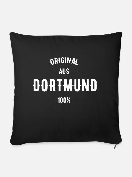 Dortmund - Sofakissen mit Füllung 45 x 45 cm - Schwarz