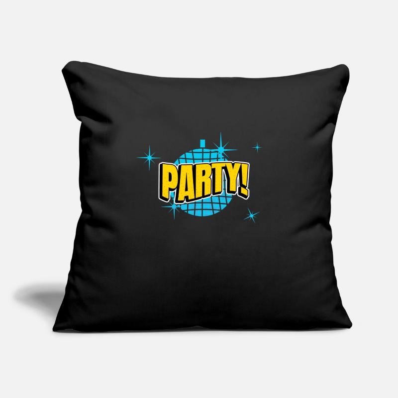 Party Disco Comic Style Bubble Graffiti Lettering Sofa pillow with filling 45cm x 45cm