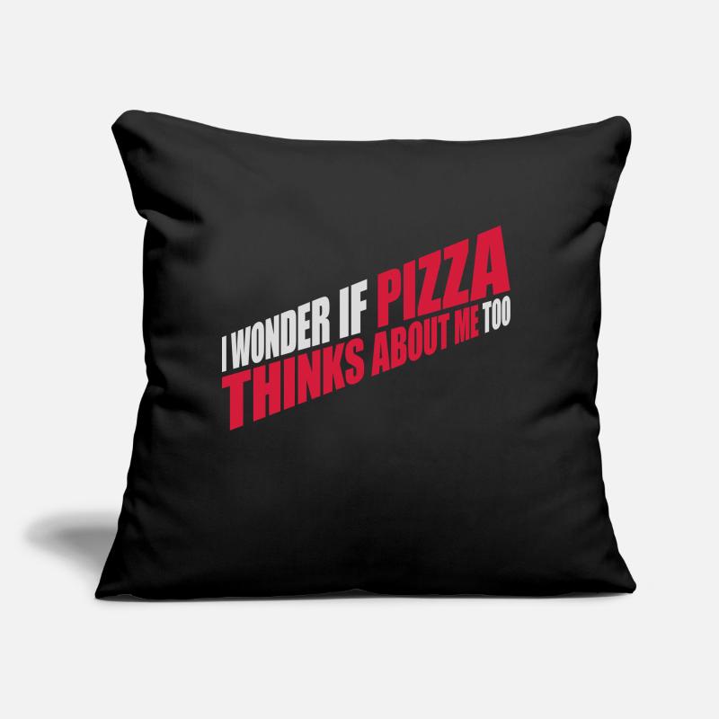La pizza pense à moi Coussin et housse de 45 x 45 cm