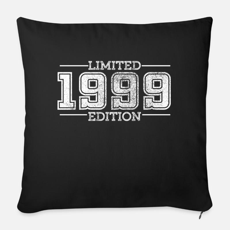 Édition limitée de 1999 - Coussin et housse de 45 x 45 cm - noir
