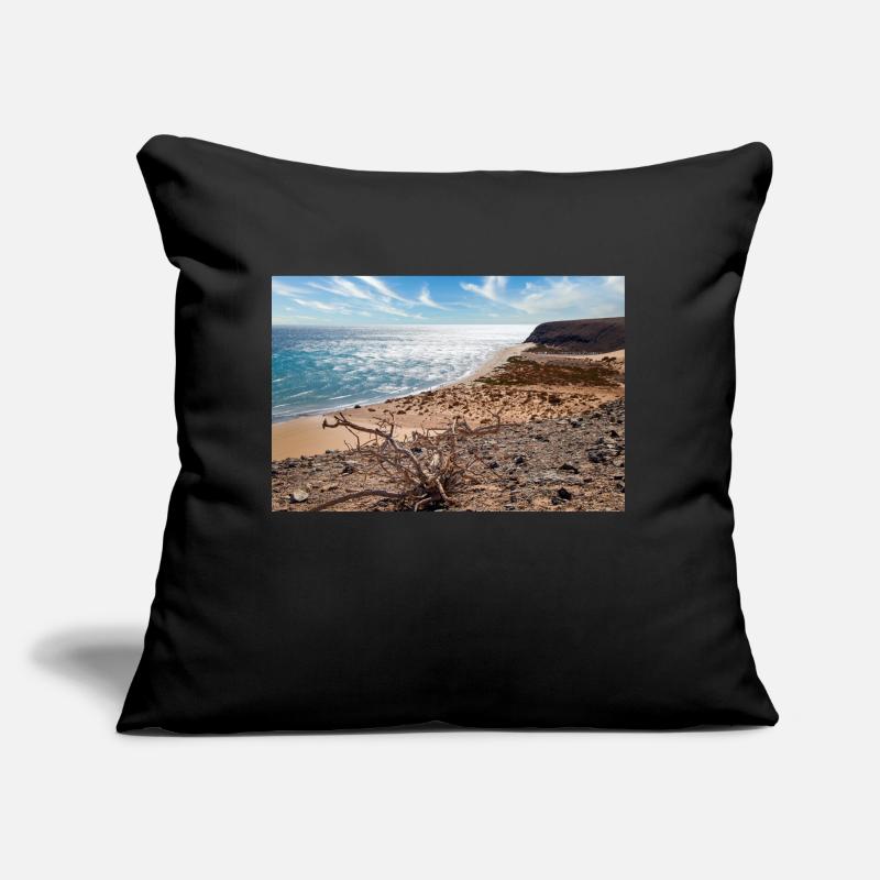 Vue sur une belle baie de baignade Risco del paso Coussin et housse de 45 x 45 cm