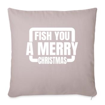Dinosaur Fun Bahamas Dino Bike Moon Bass Fishing - Sofa pillow with filling 45cm x 45cm - light taupe - Front