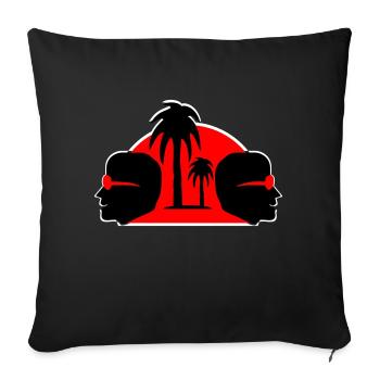 Pincée d’été - Coussin et housse de 45 x 45 cm - noir - Devant
