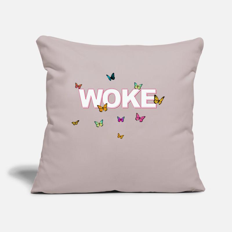Autodérision : WOKE Coussin et housse de 45 x 45 cm
