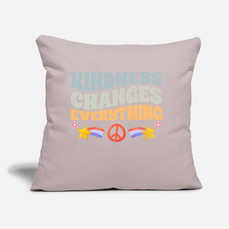 Vintage Kindness Changes Everything An Sofa pillow with filling 45cm x 45cm