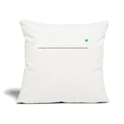 NEVER BE ALONE - Play Button & Lyrics - Sofa pillow with filling 45cm x 45cm