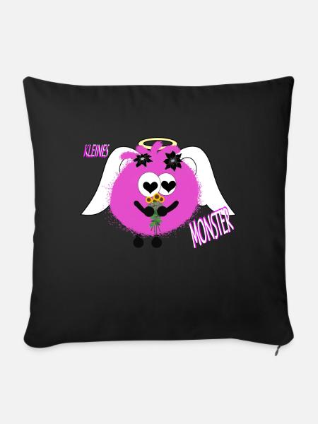 kleines Monster - Sofakissen mit Füllung 45 x 45 cm - Schwarz