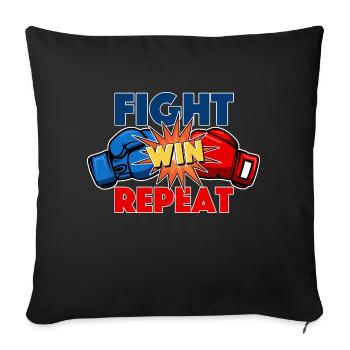 Highlevel Fighter - Sofakissen mit Füllung 45 x 45 cm - Schwarz - Vorne