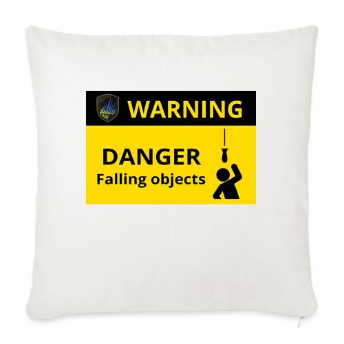 Danger falling objects - Soffkudde med stoppning 45 x 45 cm