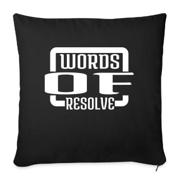 Staying Determined Conversation Starters - Sofa pillow with filling 45cm x 45cm - black - Front
