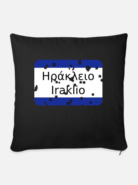 mg irakleio - Sofakissen mit Füllung 45 x 45 cm - Schwarz