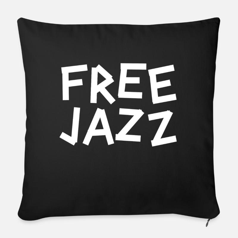 Freier Jazz - Sofakissen mit Füllung 45 x 45 cm - Schwarz