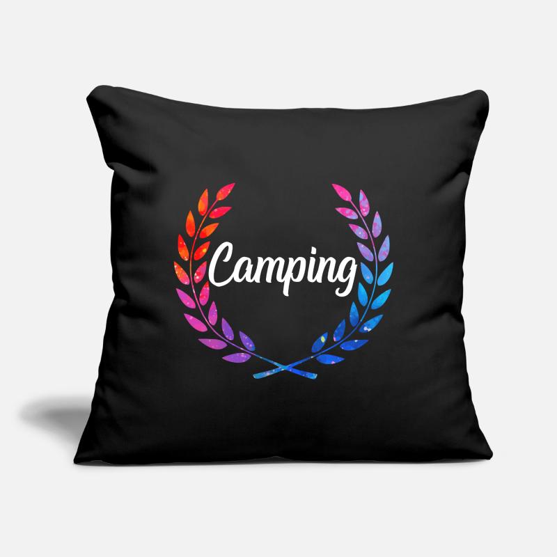 Camping Couleur Laurel Script Coussin et housse de 45 x 45 cm