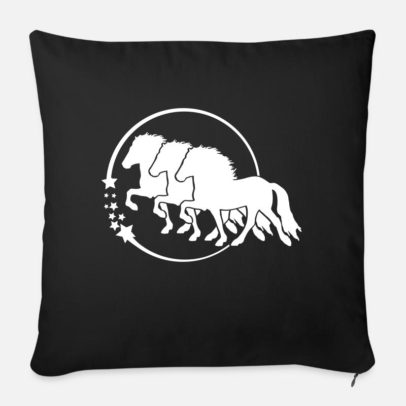 Sternentoelter - Sofakissen mit Füllung 45 x 45 cm - Schwarz