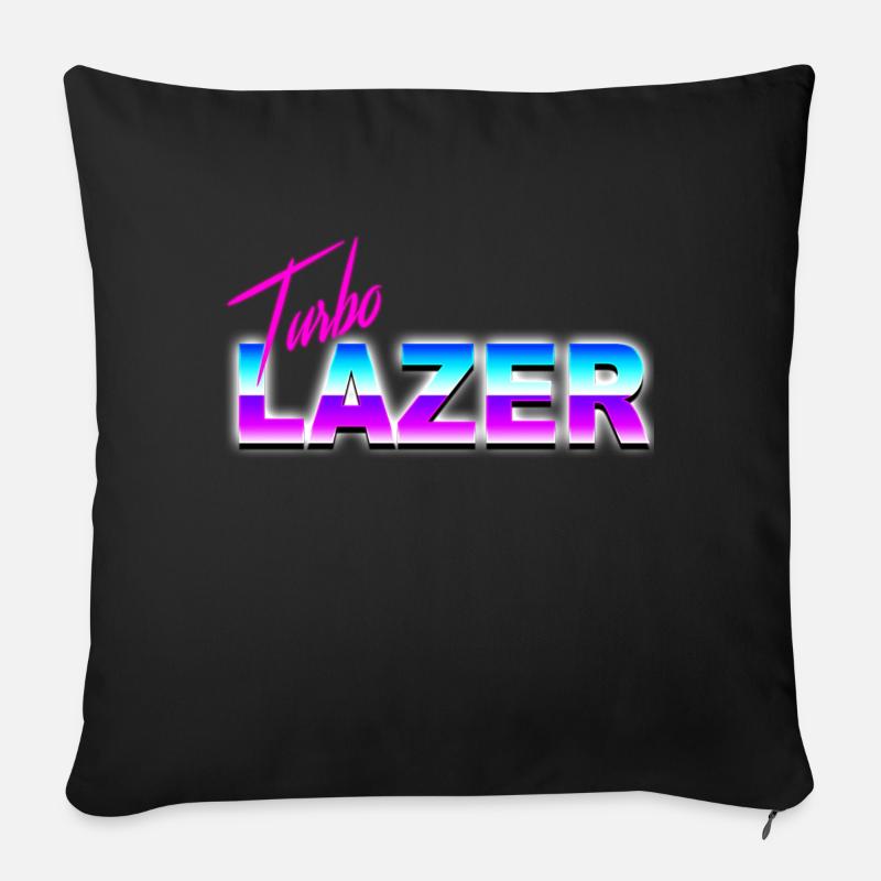Turbo Lazer - Sofakissen mit Füllung 45 x 45 cm - Schwarz