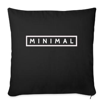 MINIMAL - Sofa pillow with filling 45cm x 45cm - black - Front