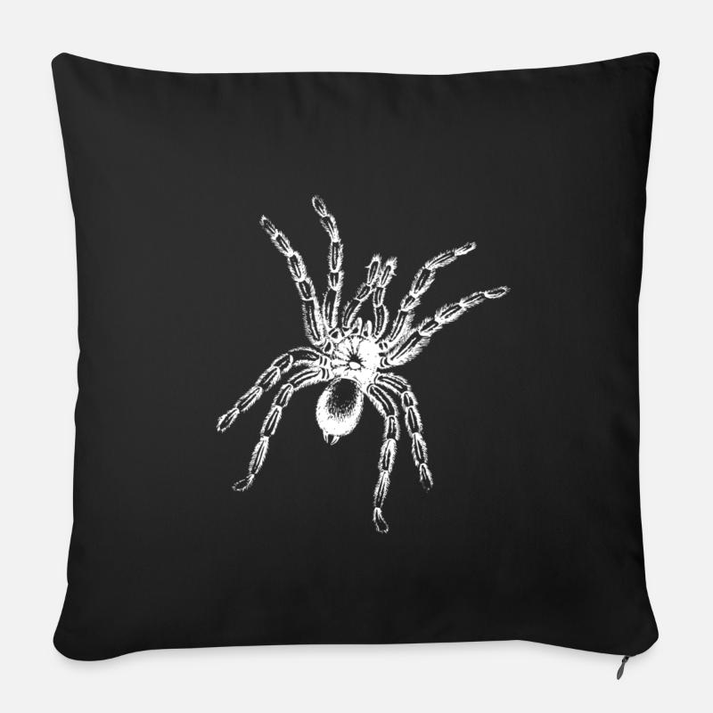 Spinne - Sofakissen mit Füllung 45 x 45 cm - Schwarz