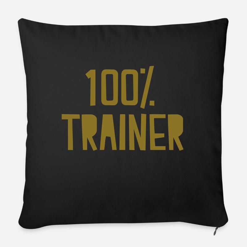 Trainer - Sofakissen mit Füllung 45 x 45 cm - Schwarz