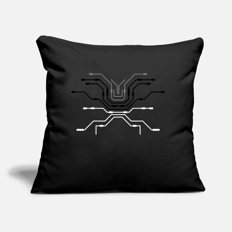 computer design pc wires processor cpu wire ve Sofa pillow with filling 45cm x 45cm