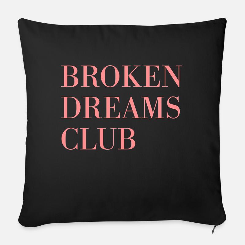 broken dreams club - Sofakissen mit Füllung 45 x 45 cm - Schwarz