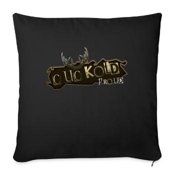 Cocu fier - Coussin et housse de 45 x 45 cm - noir - Devant