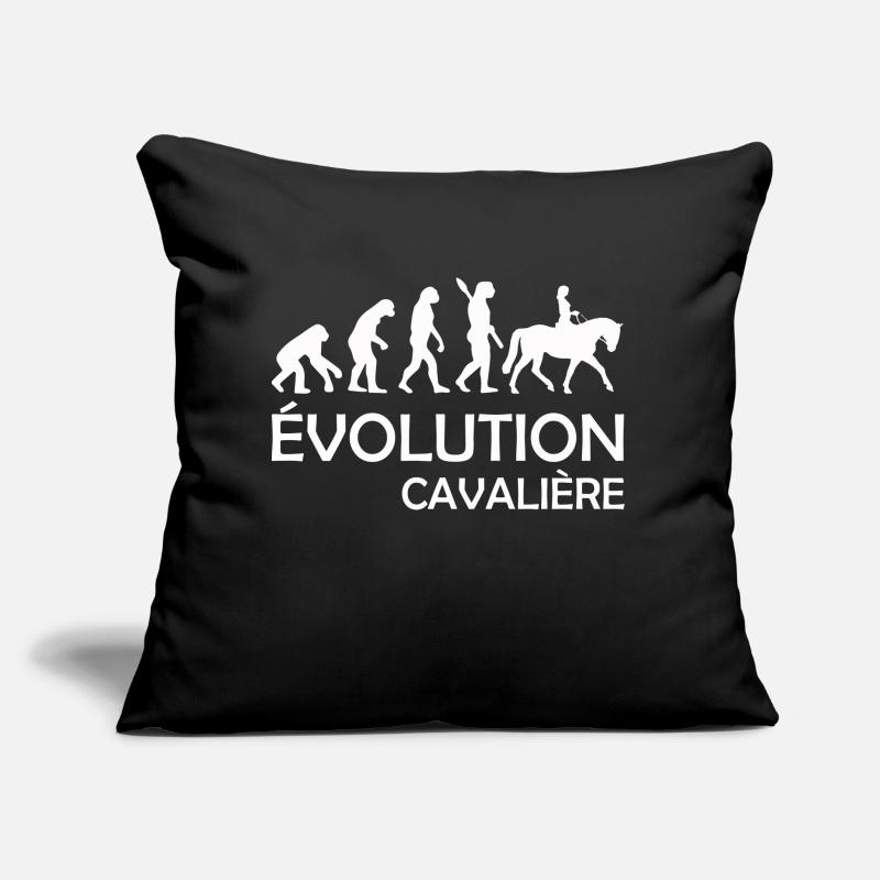 évolution cavalière Coussin et housse de 45 x 45 cm