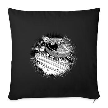 Voiture - Coussin et housse de 45 x 45 cm - noir - Devant